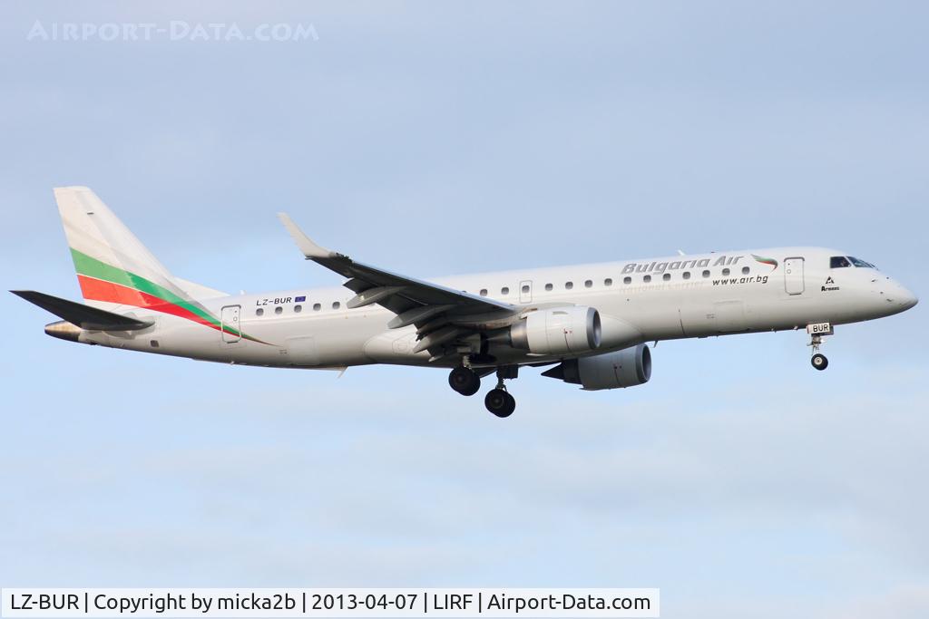 LZ-BUR, 2012 Embraer 190AR (ERJ-190-100IGW) C/N 19000551, Landing