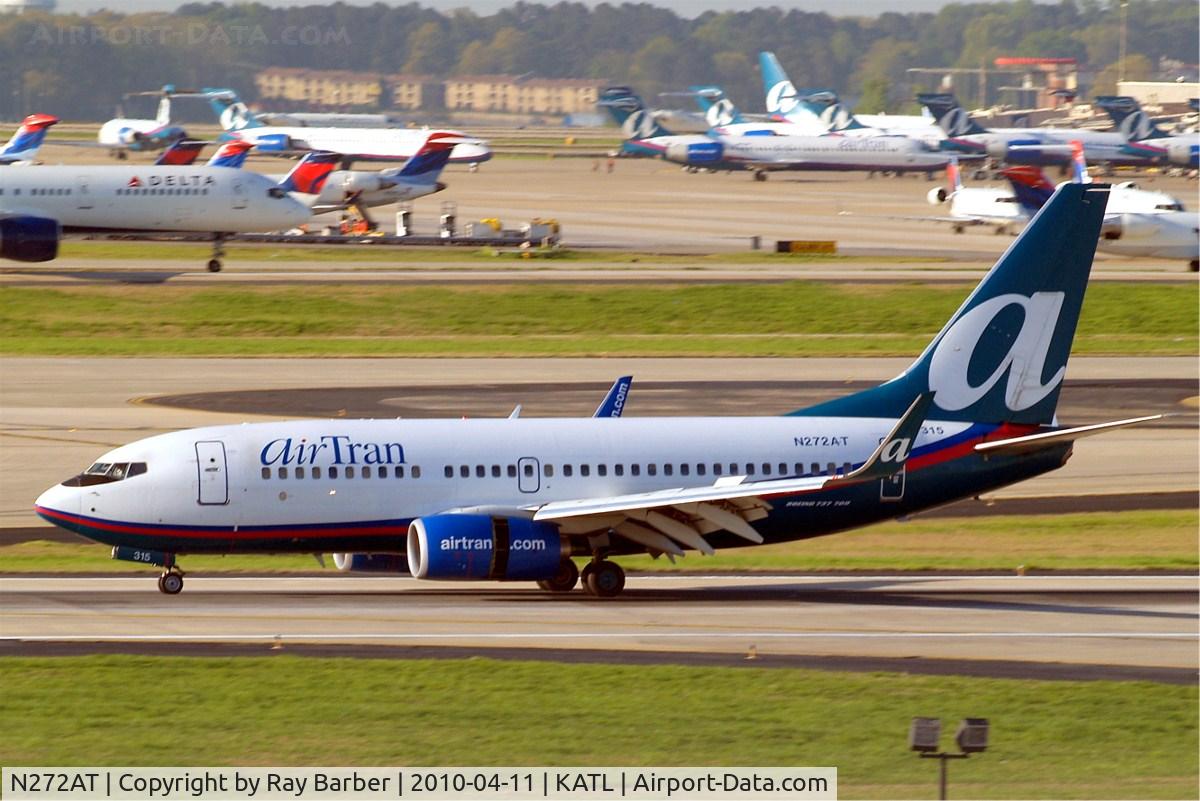 N272AT, 2005 Boeing 737-7BD C/N 33921, Boeing 737-7BD [33921] (AirTran Airways) Atlanta-Hartsfield~N 11/04/2010