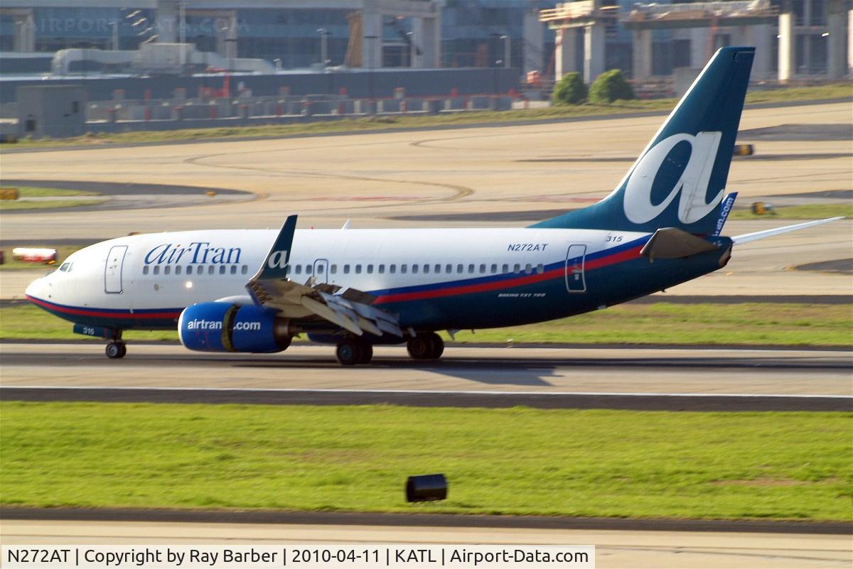 N272AT, 2005 Boeing 737-7BD C/N 33921, Boeing 737-7BD [33921] (AirTran Airways) Atlanta-Hartsfield~N 11/04/2010
