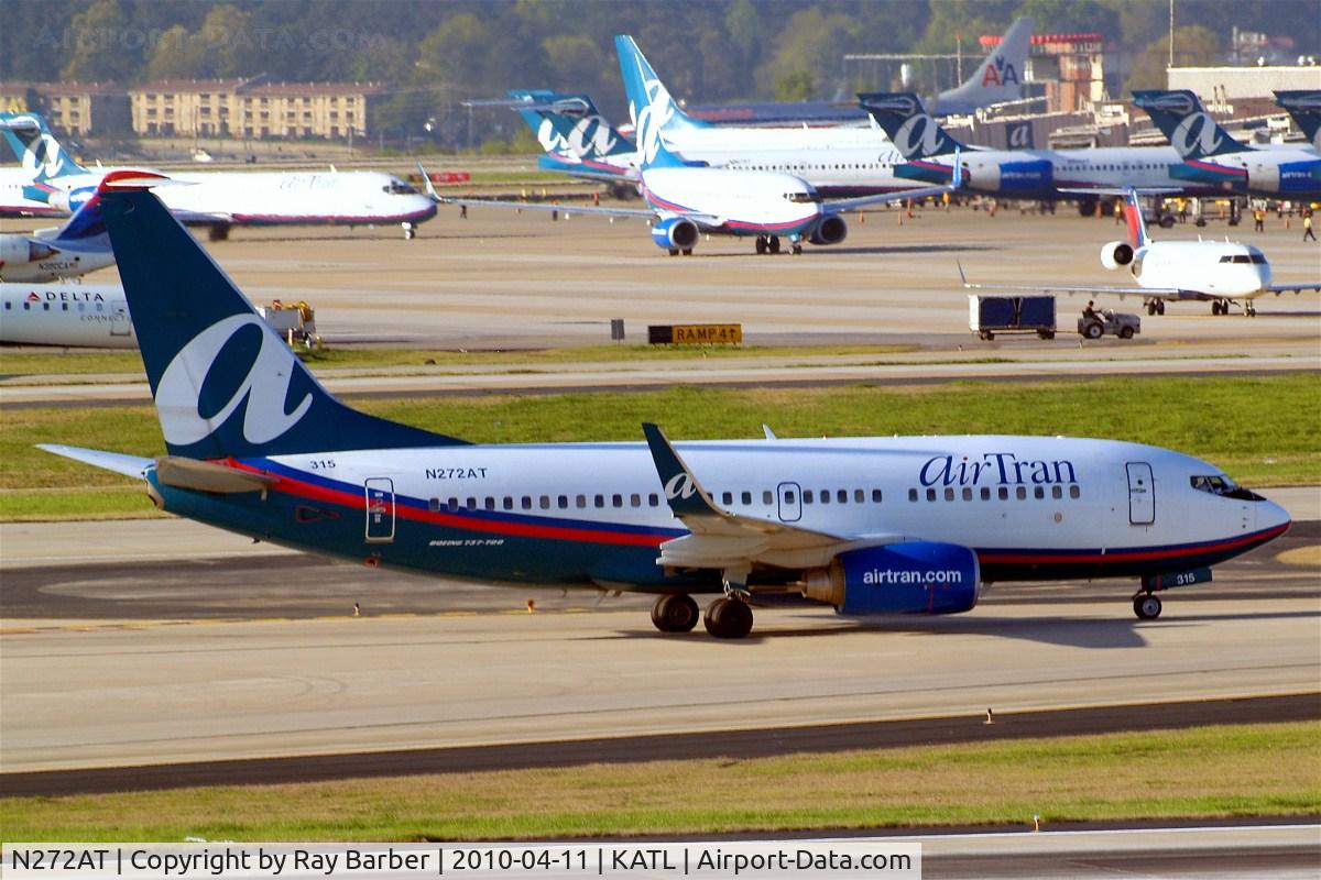 N272AT, 2005 Boeing 737-7BD C/N 33921, Boeing 737-7BD [33921] (AirTran Airways) Atlanta-Hartsfield~N 11/04/2010