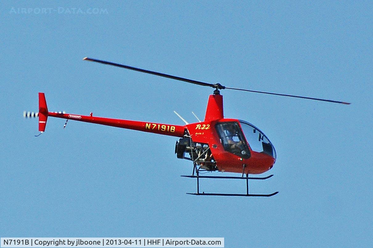 N7191B, 2000 Robinson R22 Beta C/N 3074, Helicopter in flight near Canadian, Texas