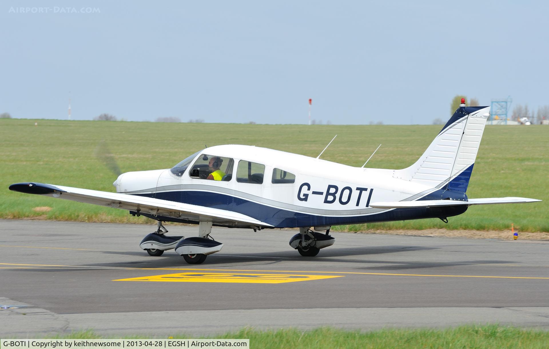 G-BOTI, 1975 Piper PA-28-151 Cherokee Warrior C/N 28-7515251, Nice visitor !