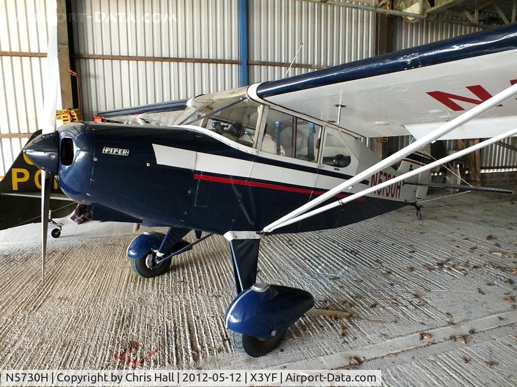 N5730H, 1949 Piper PA-16 Clipper C/N 16-342, at Yeatsall Farm, Abbots Bromley