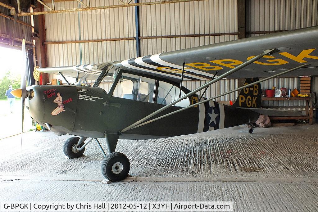 G-BPGK, 1956 Aeronca 7AC Champion C/N 7AC-7187, at Yeatsall Farm, Abbots Bromley