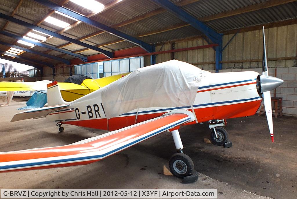 G-BRVZ, 1956 SAN Jodel D-117 C/N 433, at Yeatsall Farm, Abbots Bromley
