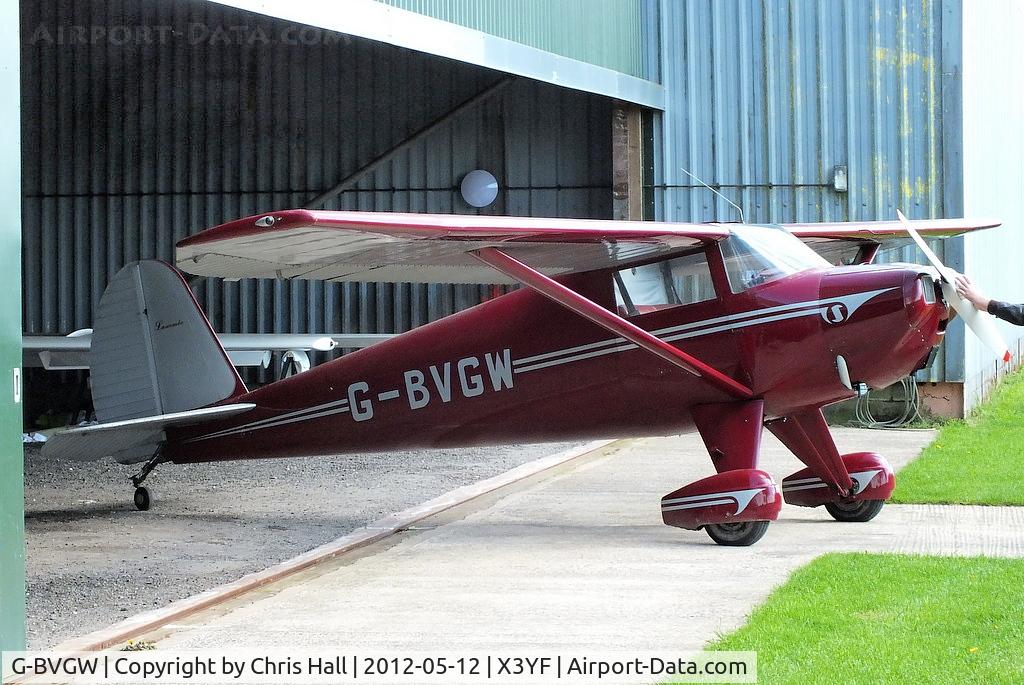 G-BVGW, 1947 Luscombe 8A C/N 4823, at Yeatsall Farm, Abbots Bromley