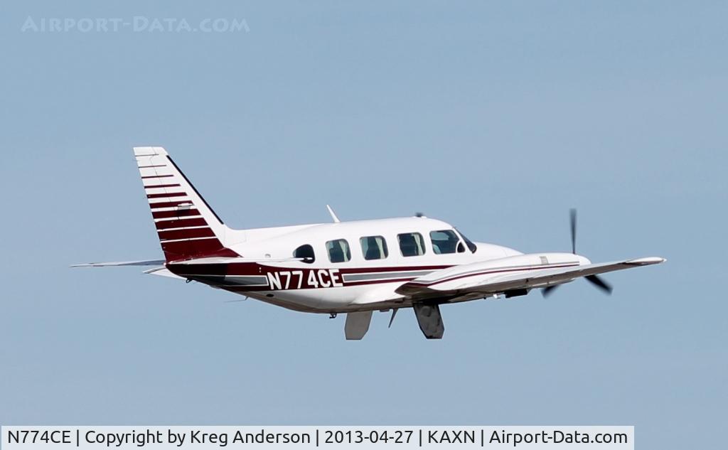 N774CE, 1977 Piper PA-31-325 Navajo C/R C/N 31-7712047, Piper PA-31-325 Navajo taking off runway 13.