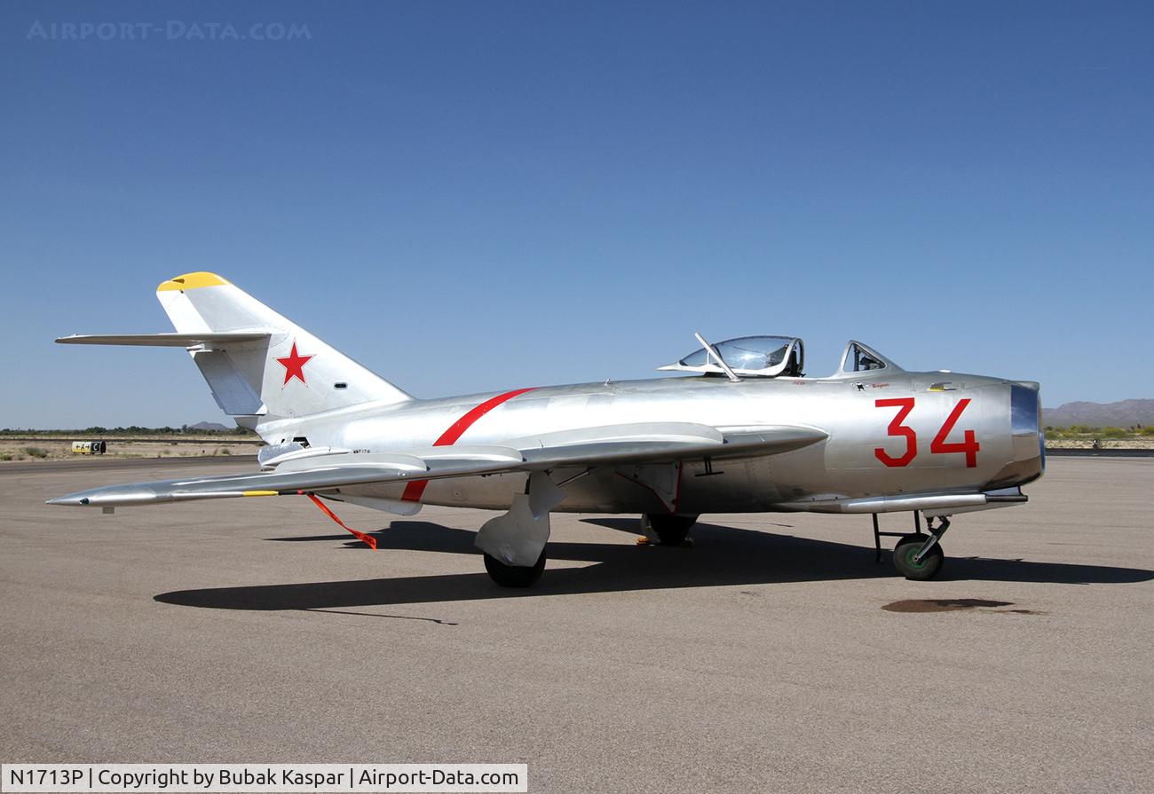 N1713P, 1960 PZL-Mielec Lim-5 (MiG-17F) C/N 1C1713, Marana