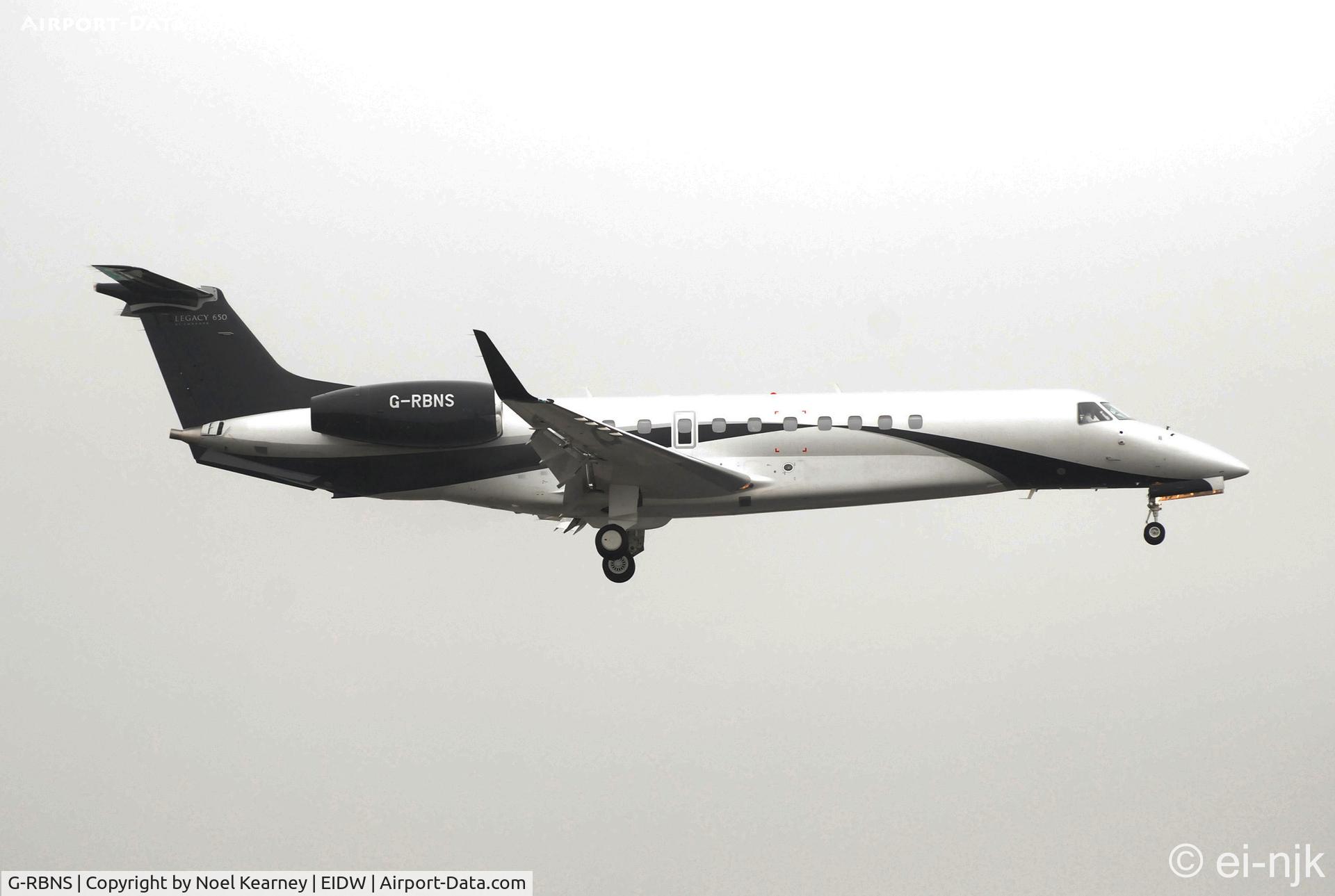 G-RBNS, 2010 Embraer EMB-135BJ Legacy C/N 14501121, Photographed landing on Rwy 10 at Dublin.