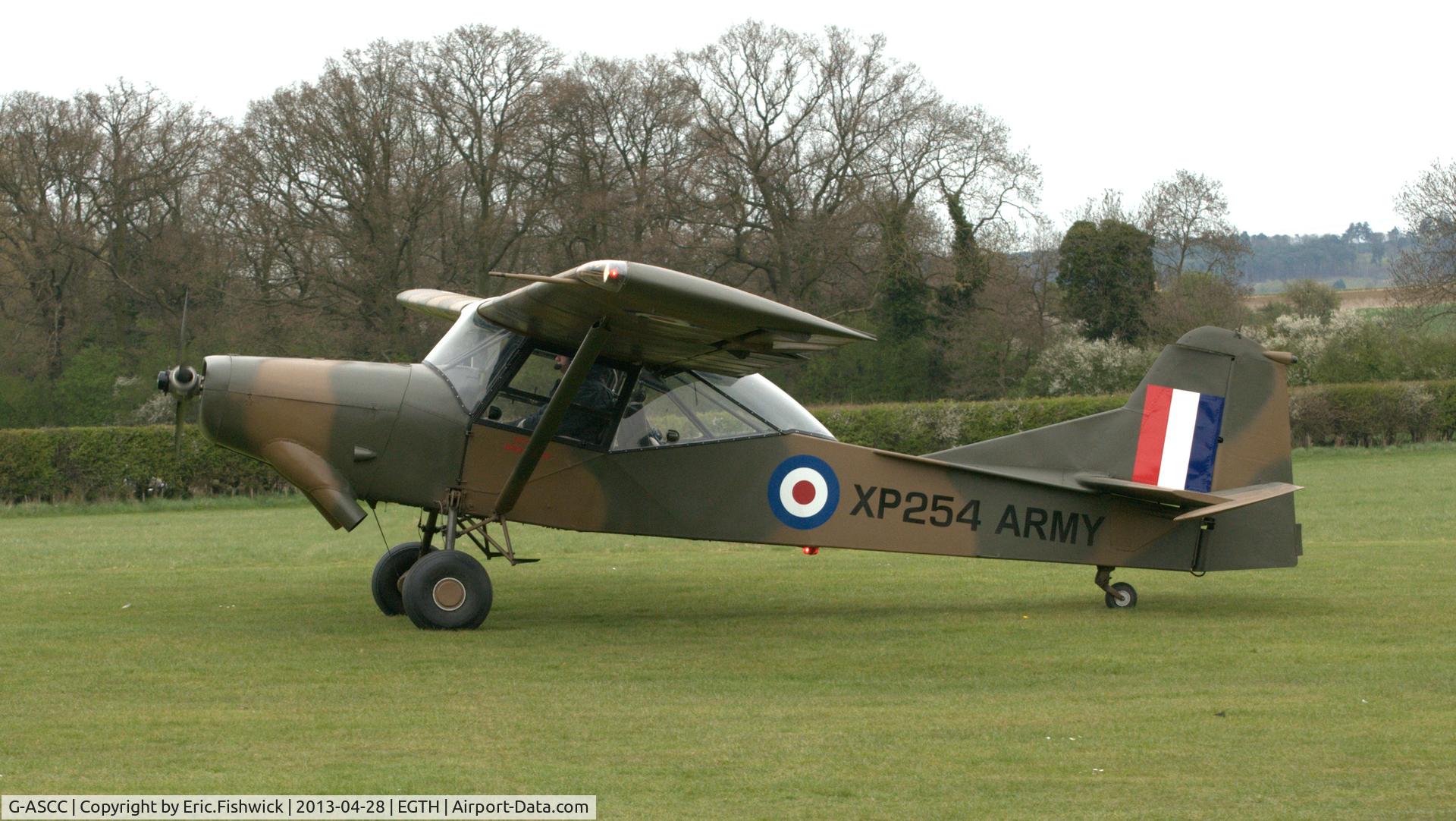 G-ASCC, 1962 Auster AOP.11 C/N B5/10/162, 1. G-ASCC at the Shuttleworth Collection April (2013) Flying Day