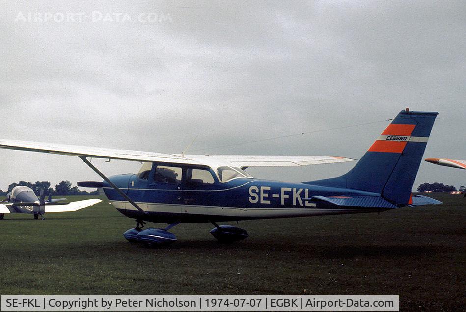 SE-FKL, 1969 Reims FR172F Reims Rocket C/N 0132, Cessna FR.172F Rocket as seen at the 1974 Popular Flying Associaton Fly-in at Sywell.