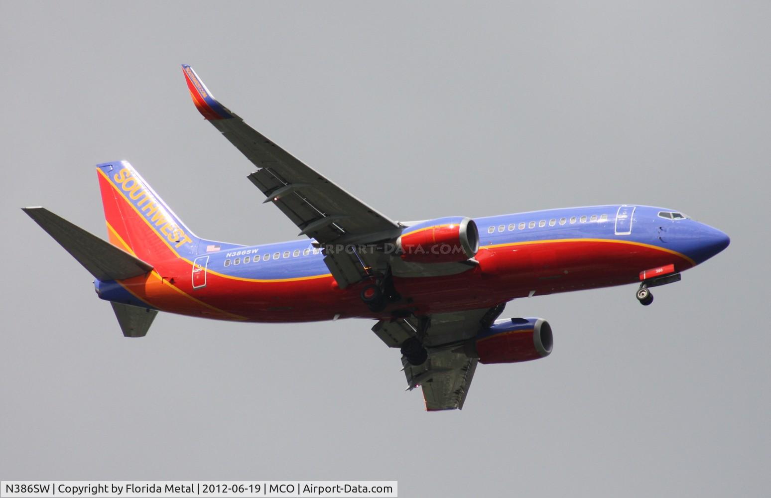 N386SW, 1994 Boeing 737-3H4 C/N 26601, Southwest 737