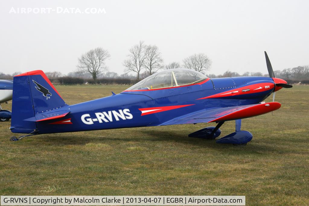 G-RVNS, 2003 Vans RV-4 C/N PFA 181-12443, Vans RV-4 at The Real Aeroplane Company's Spring Fly-In, Breighton Airfield, April 2013.