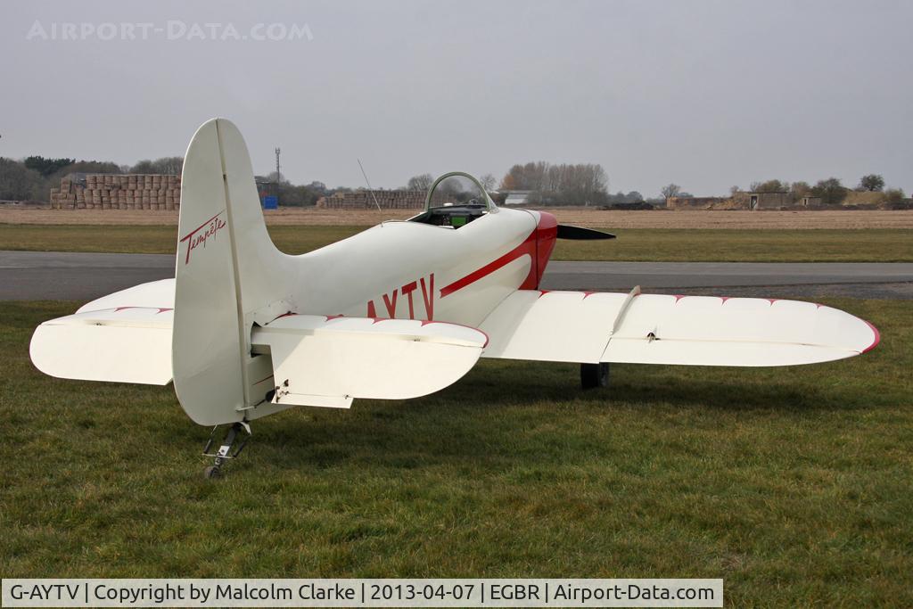 G-AYTV, 1971 Jurca MJ-2D Tempete C/N PFA 2002, Jurca MJ-2D Tempete at The Real Aeroplane Club's Spring Fly-In, Breighton Airfield, April 2013.