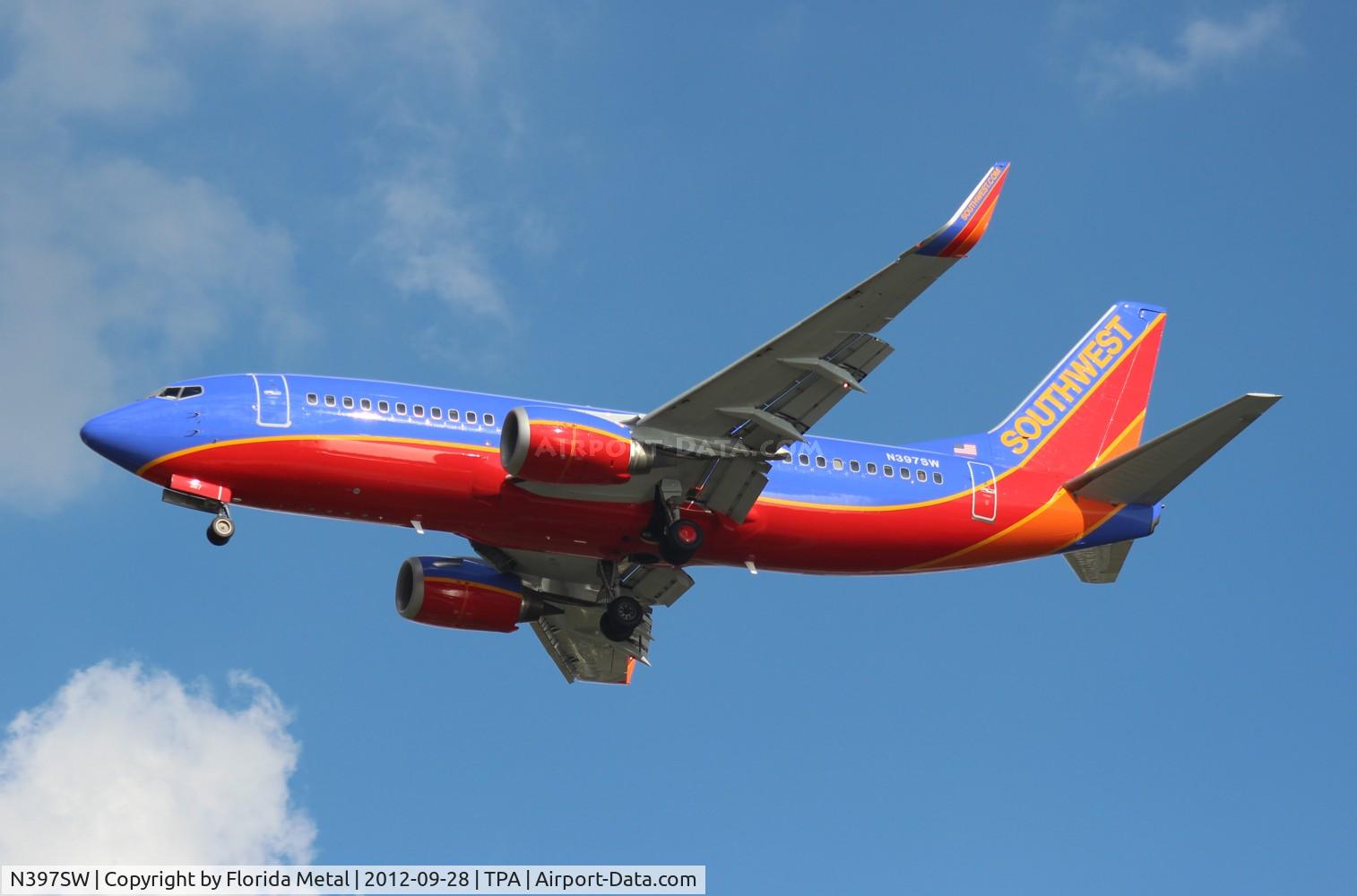 N397SW, 1995 Boeing 737-3H4 C/N 27691, Southwest 737