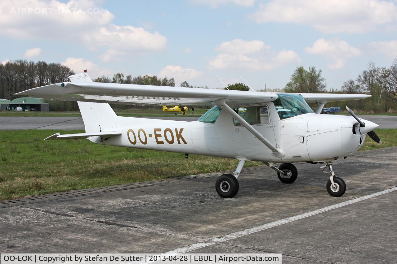 OO-EOK, 1976 Cessna 150M C/N 15077928, Parked at Vliegclub Ursel