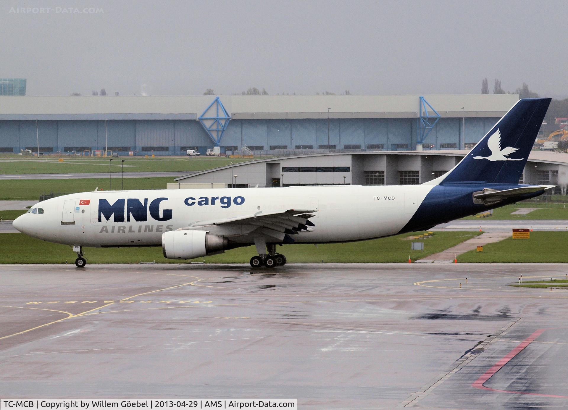 TC-MCB, Airbus A300B4-203 C/N 304, Taxi to runway L18 of Schiphol Airport