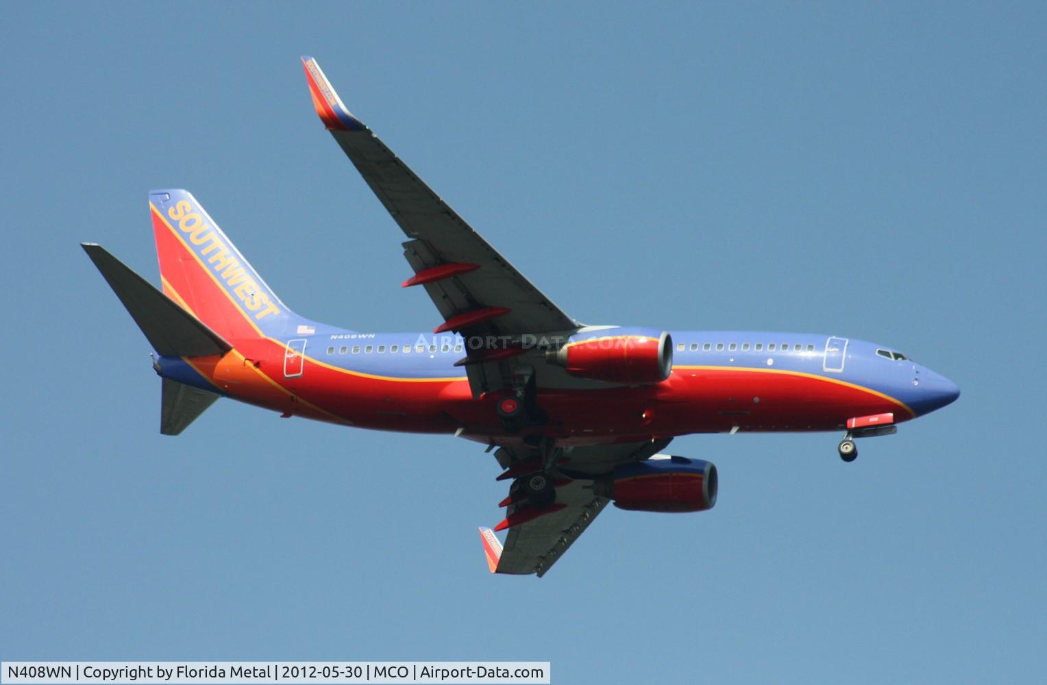 N408WN, 2001 Boeing 737-7H4 C/N 27895, Southwest 737