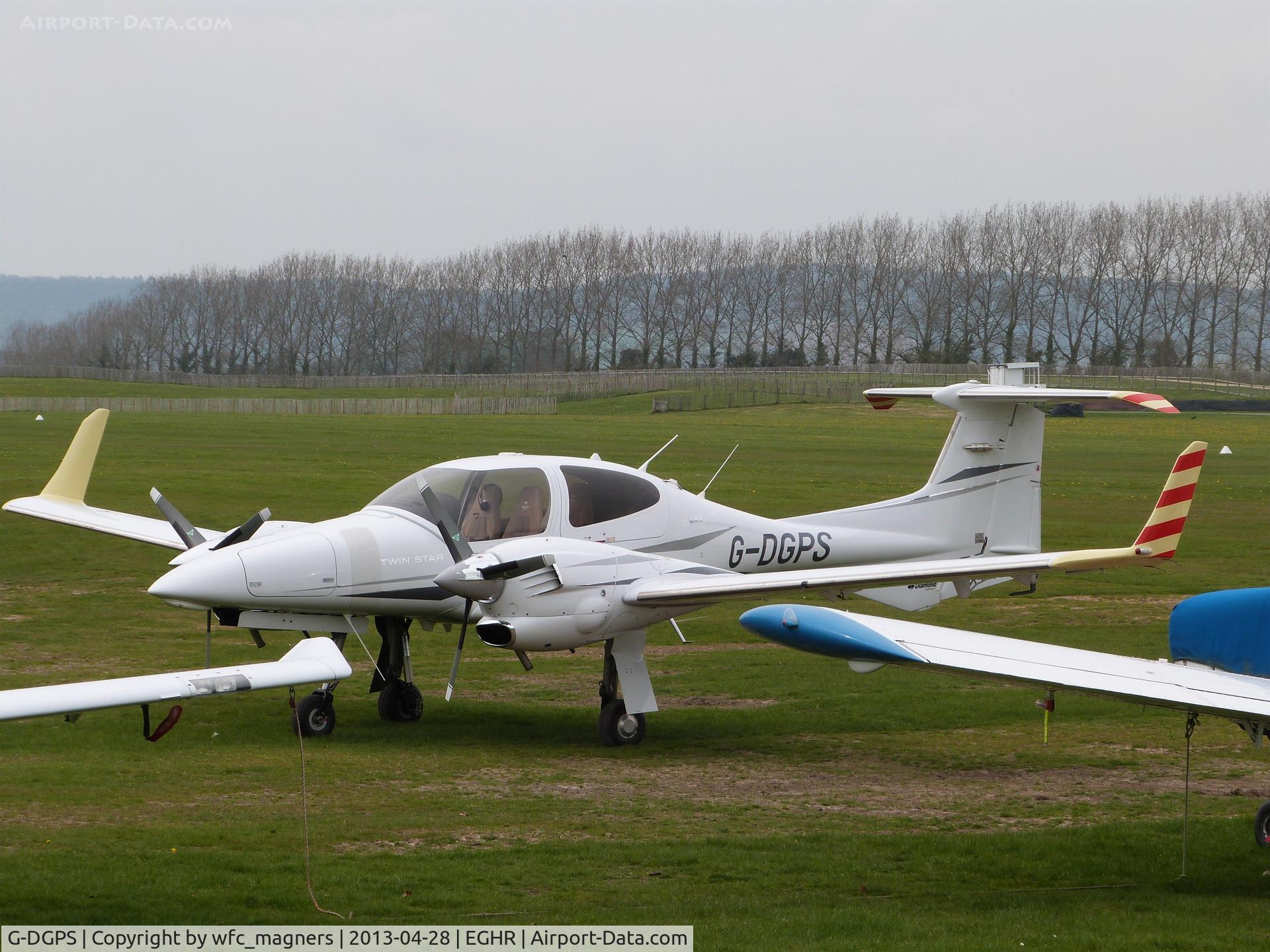 G-DGPS, 2008 Diamond DA-42 Twin Star C/N 42.355, Parked at Goodwood, West Sussex