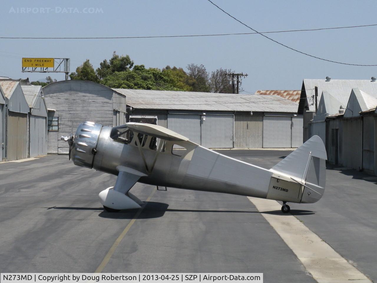 N273MD, 2008 Dickenson Howard DGA-21 (Replicate) C/N 001, 2008 DICKENSON-HOWARD DGA-21 'Mr. DICKENSON', P&W R1340-57 Wasp 600 Hp radial, Experimental class one-off, Bitchin' loud was a design parameter-wear ear protection around the short stacks.