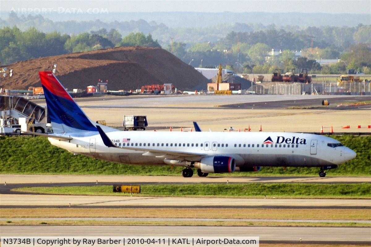 N3734B, 2000 Boeing 737-832 C/N 30776, Boeing 737-832 [30776] (Delta Air Lines) Atlanta-Hartsfield~N 11/04/2010