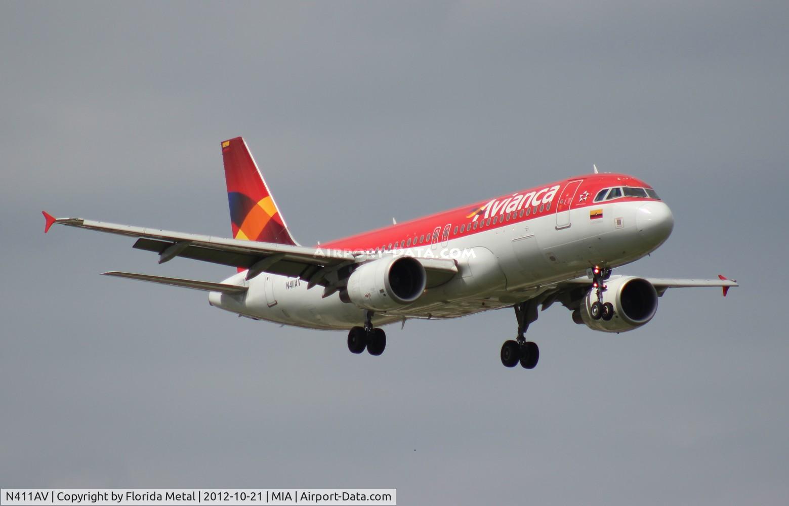 N411AV, Airbus A320-214 C/N 4011, Avianca A320