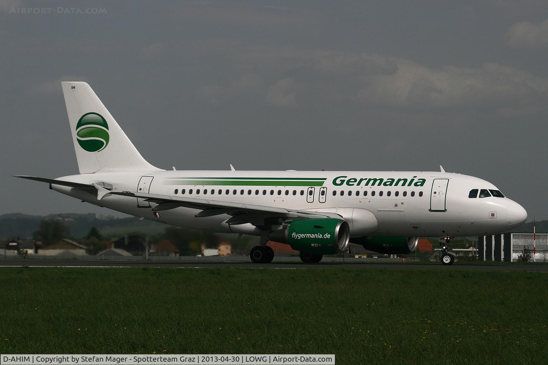 D-AHIM, 2009 Airbus A319-112 C/N 3818, Germania A19 @GRZ