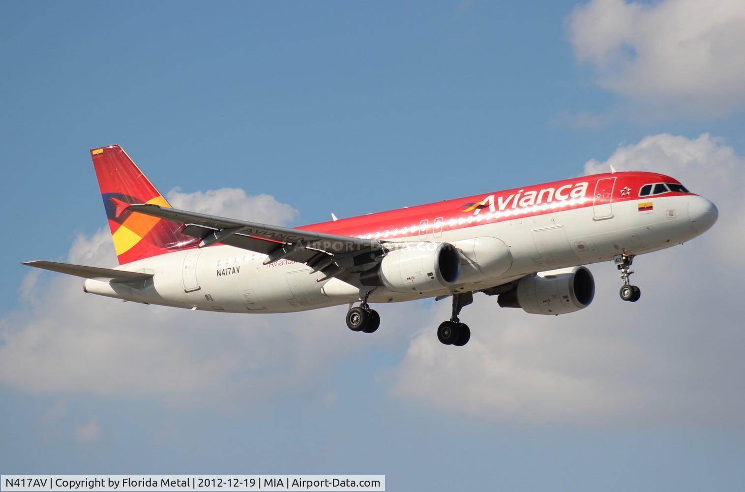 N417AV, 2010 Airbus A320-214 C/N 4175, Avianca A320