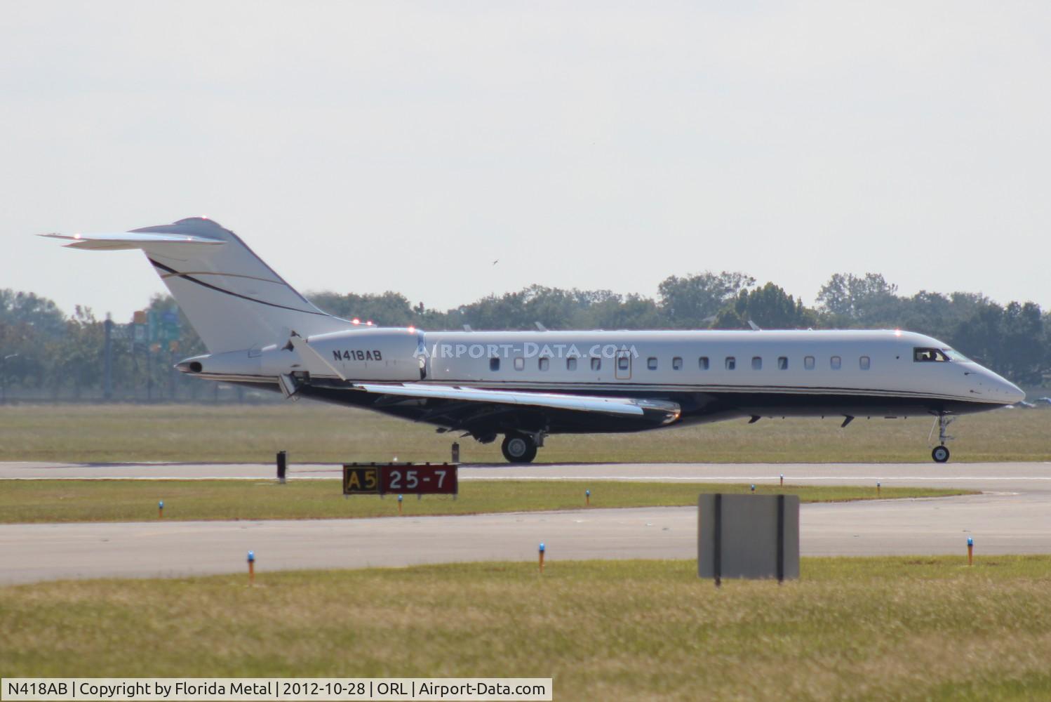 N418AB, 1999 Bombardier BD-700-1A10 Global Express C/N 9029, Global Express in for NBAA