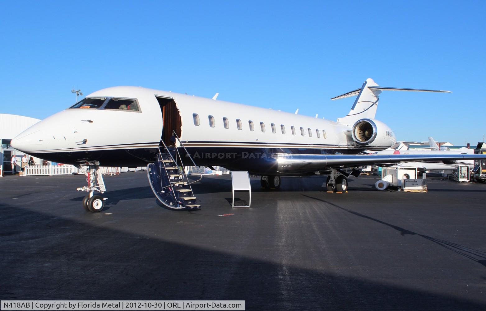 N418AB, 1999 Bombardier BD-700-1A10 Global Express C/N 9029, Global Express at NBAA