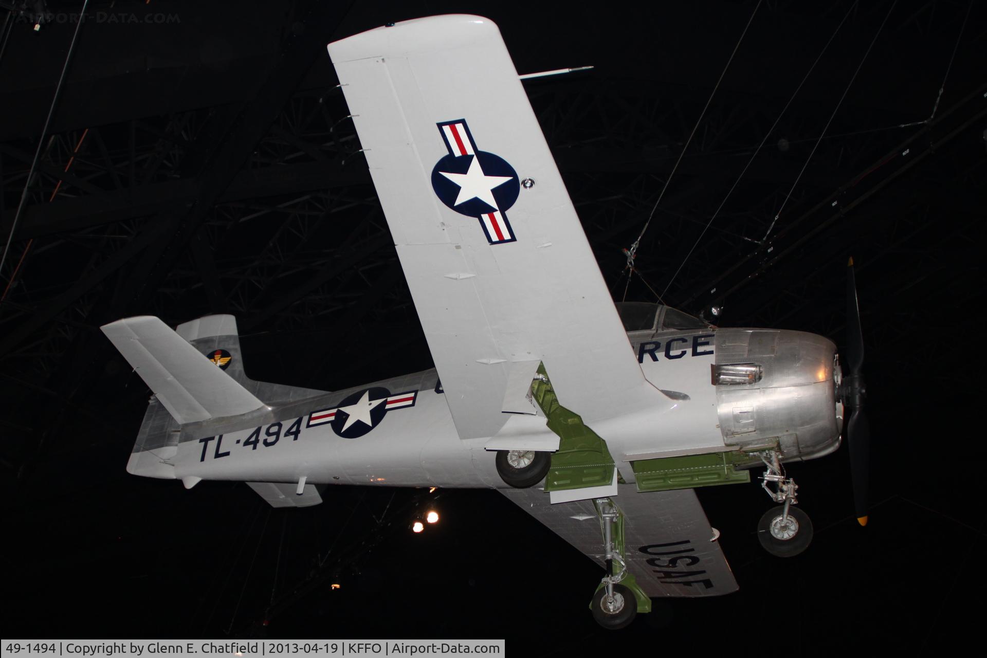 49-1494, 1950 North American T-28A Trojan C/N 159-6, In the cold war gallery