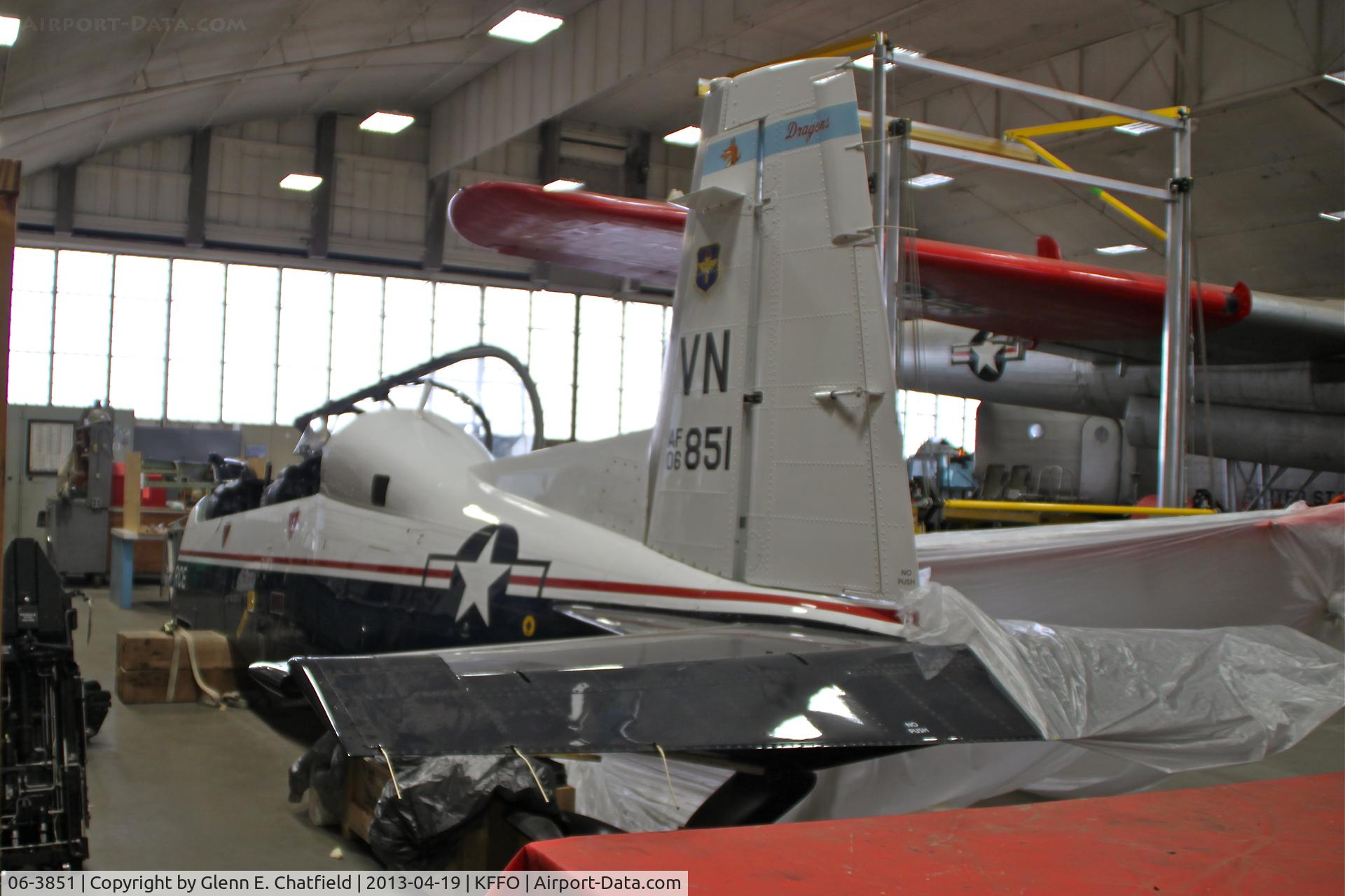 06-3851, Beechcraft T-6A C/N PT-406, Waiting restoration