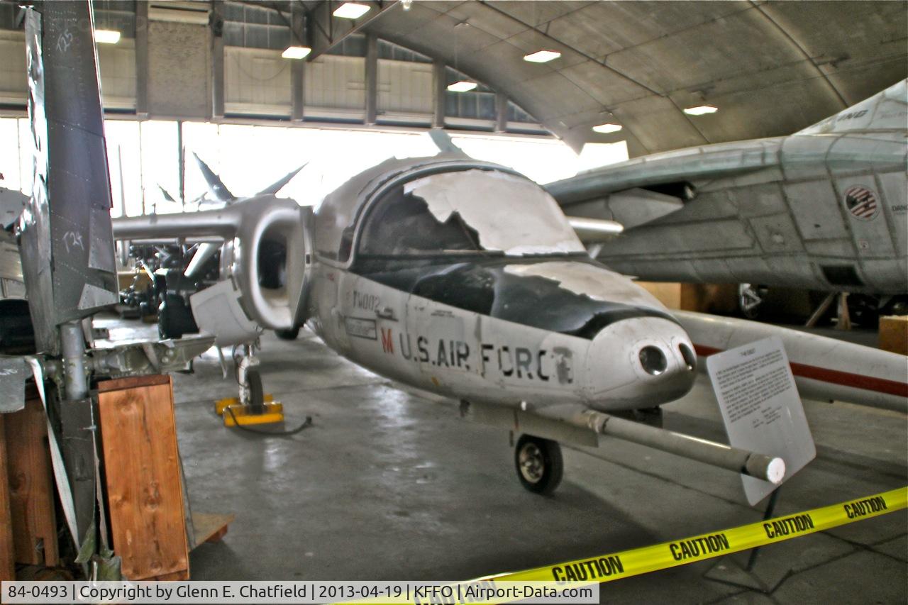 84-0493, 1985 Fairchild T-46A Eaglet C/N Not found 84-0493, In the restoration hangar