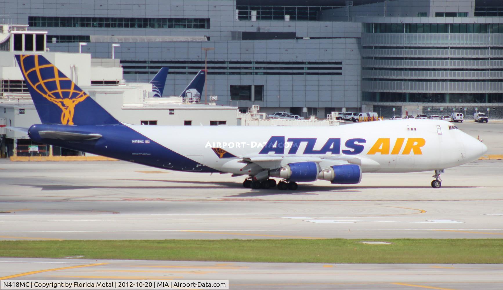 N418MC, 2002 Boeing 747-47UF C/N 32840, Atlas 747-400F