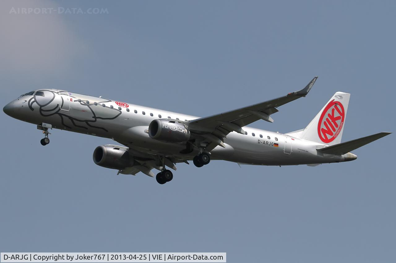 D-ARJG, 2011 Embraer 190LR (ERJ-190-100LR) C/N 19000435, NIKI (LGW)