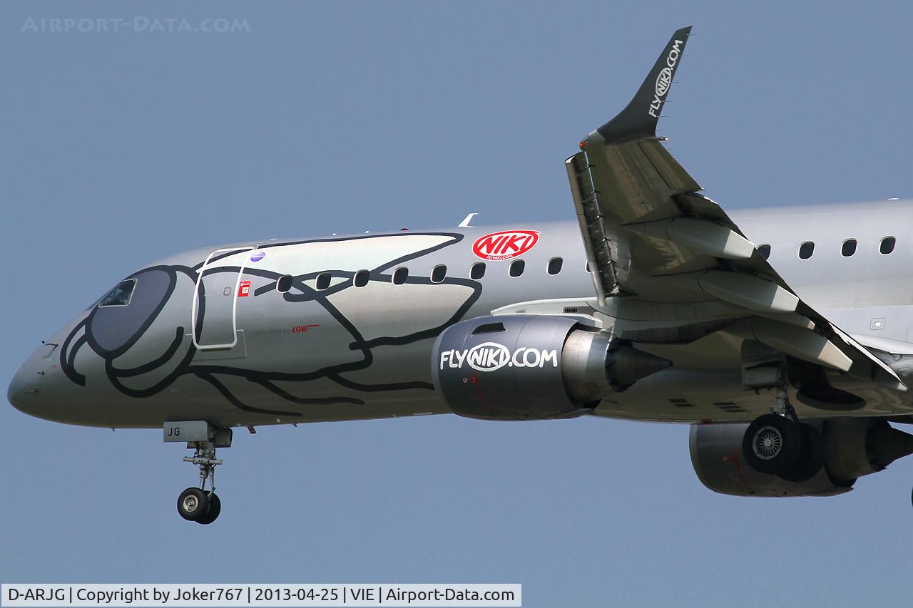 D-ARJG, 2011 Embraer 190LR (ERJ-190-100LR) C/N 19000435, NIKI (LGW)