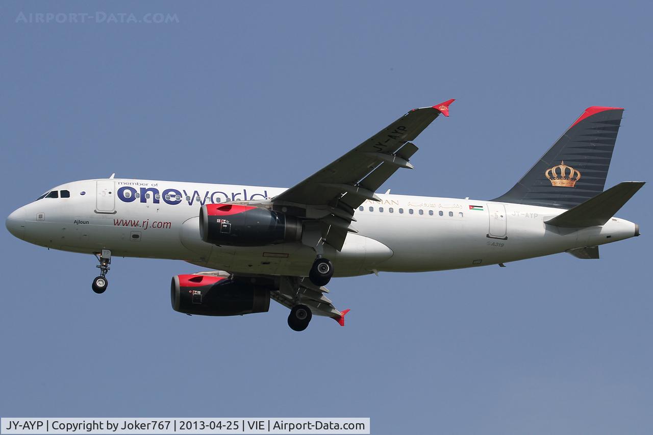 JY-AYP, 2009 Airbus A319-132 C/N 3832, Royal Jordanian Airlines