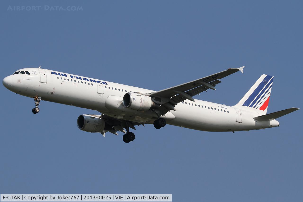 F-GTAK, 2001 Airbus A321-211 C/N 1658, Air France