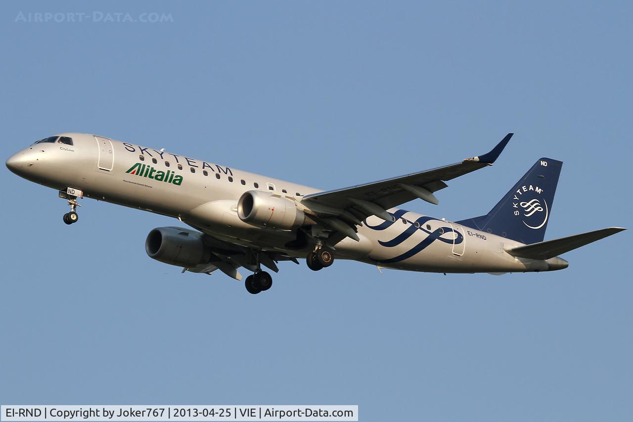 EI-RND, 2012 Embraer 190LR (ERJ-190-100LR) C/N 19000512, Alitalia