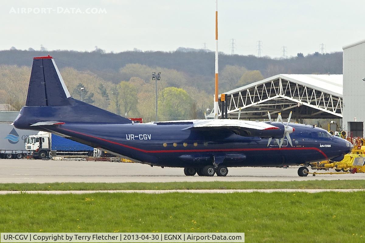 UR-CGV, 1966 Antonov An-12BP C/N 6344610, Antonov An-12BP, c/n: 6344610 at  East Midlands