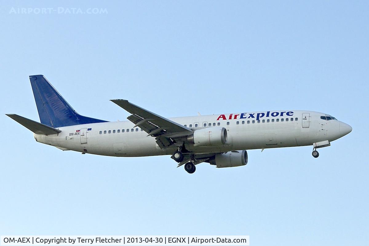 OM-AEX, 1992 Boeing 737-4Y0 C/N 25178, 1992 Boeing 737-4Y0, c/n: 25178 of Air Explore at East Midlands