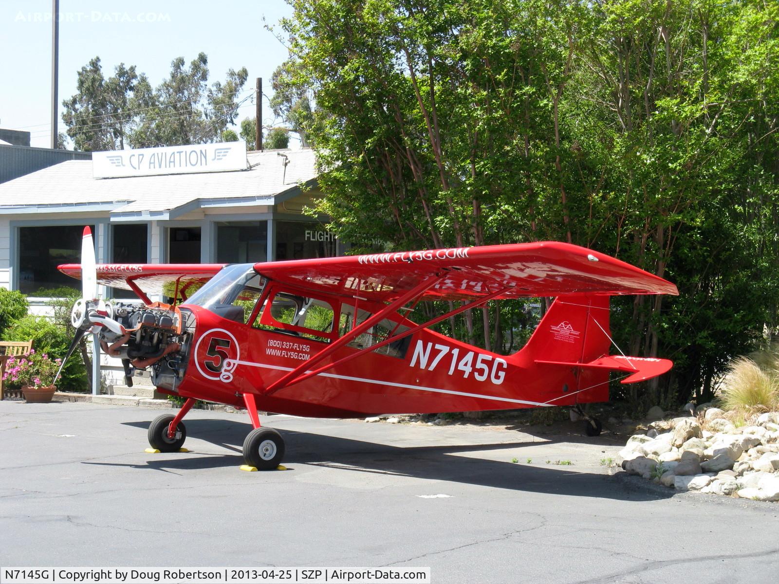 N7145G, 2012 American Champion 8KCAB Decathlon C/N 1121-2012, 2012 American Champion 8KCAB SUPER DECATHLON, Lycoming AEIO-360-H1B 180 Hp, tri-blade prop, highly personalized finish, cowl off for maintenance at CP Aviation