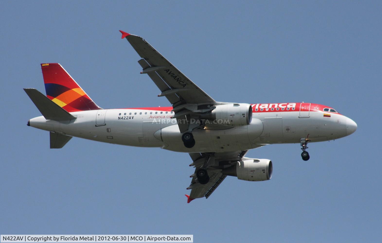N422AV, 2010 Airbus A319-115 C/N 4200, Avianca A319