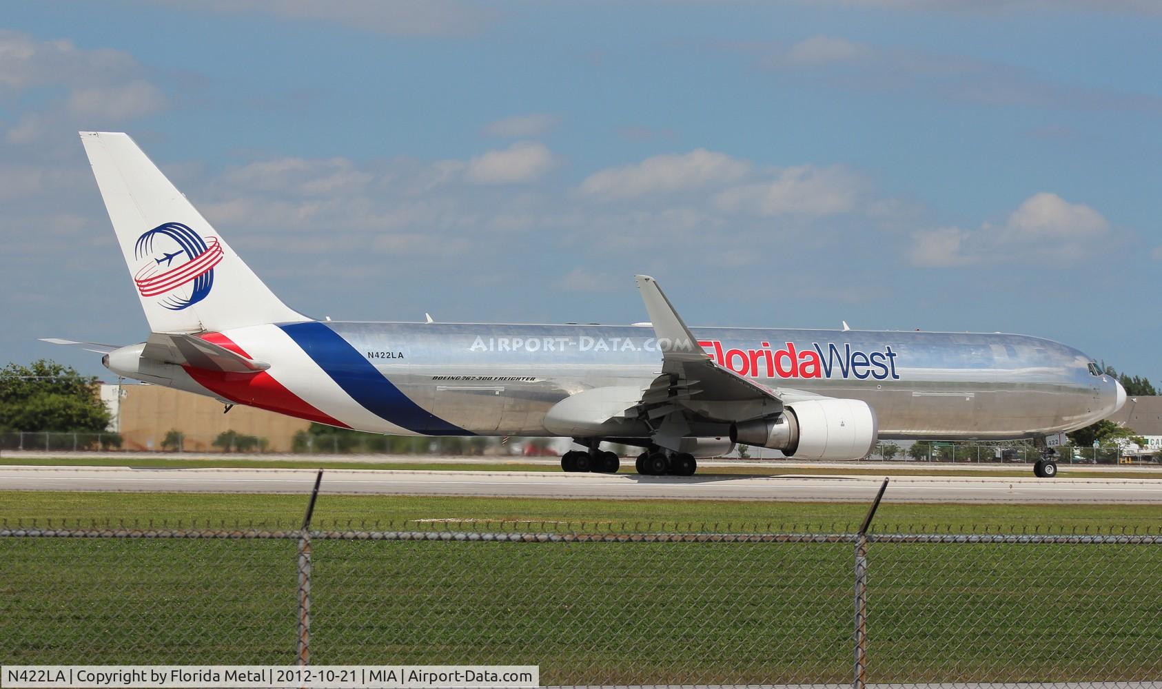 N422LA, 2007 Boeing 767-346F C/N 35818, Florida West 767-300