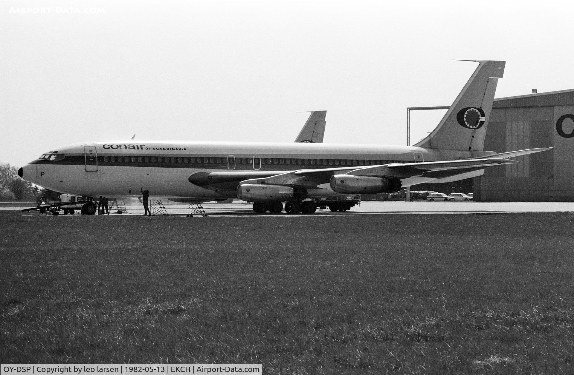 OY-DSP, 1961 Boeing 720-025 C/N 18241, Copenhagen Kastrup 13.5.82