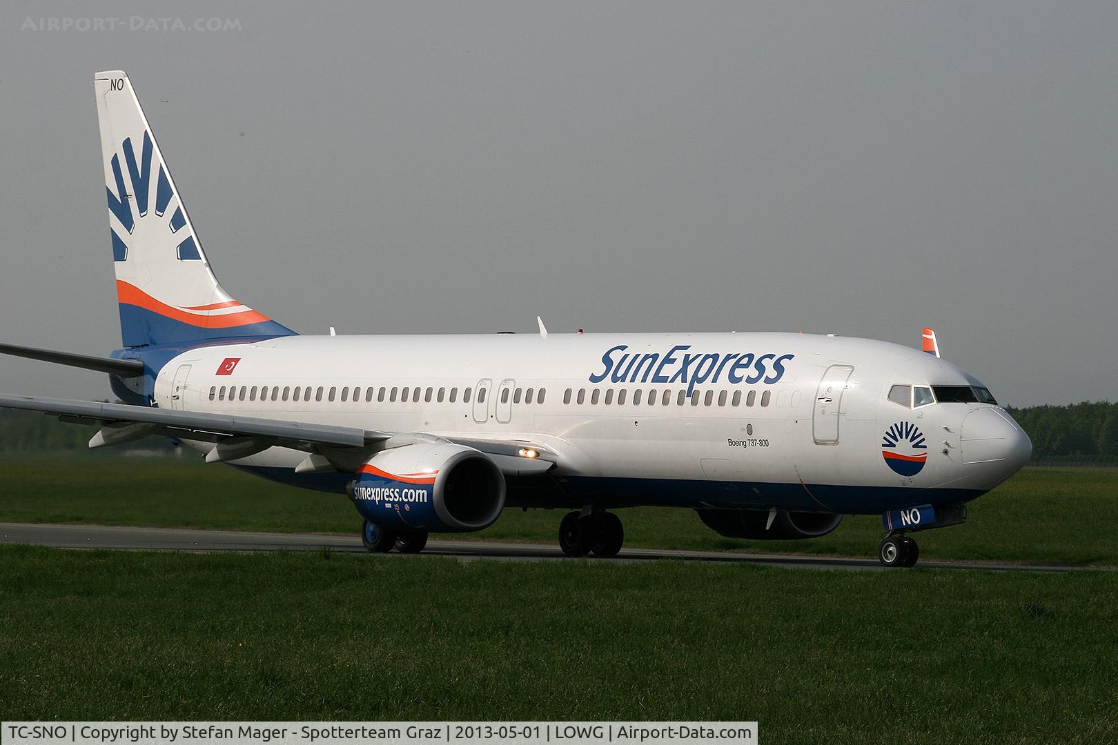 TC-SNO, 2010 Boeing 737-8HC C/N 40776, Sun Express B737-800 @GRZ
