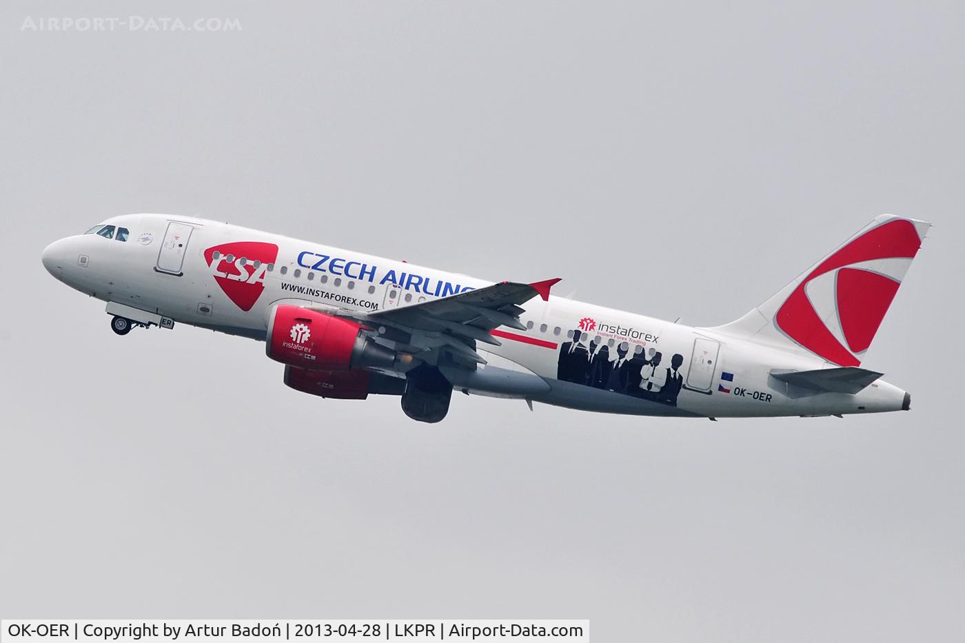 OK-OER, 2009 Airbus A319-112 C/N 3892, CSA - instaforex
