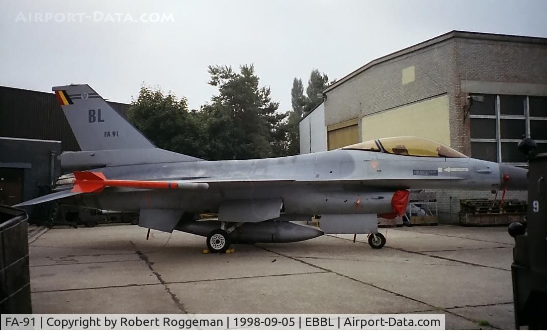 FA-91, 1980 SABCA F-16AM Fighting Falcon C/N 6H-91, F-16A.Tailcode BL.23 Squadron.