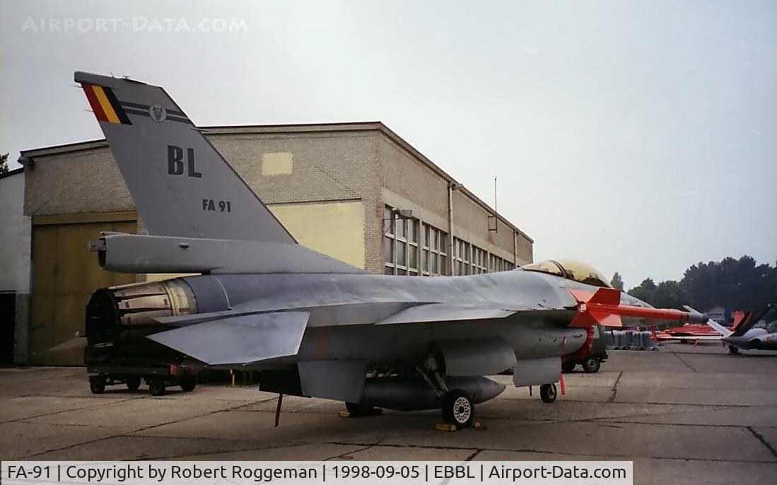 FA-91, 1980 SABCA F-16AM Fighting Falcon C/N 6H-91, F-16A.Tailcode BL.23 Squadron.Devils.