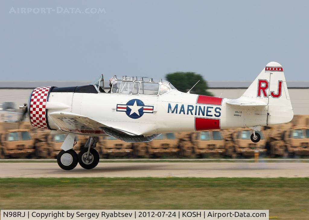 N98RJ, 1944 North American SNJ-5C Texan Texan C/N 88-17960, AirVenture 2012